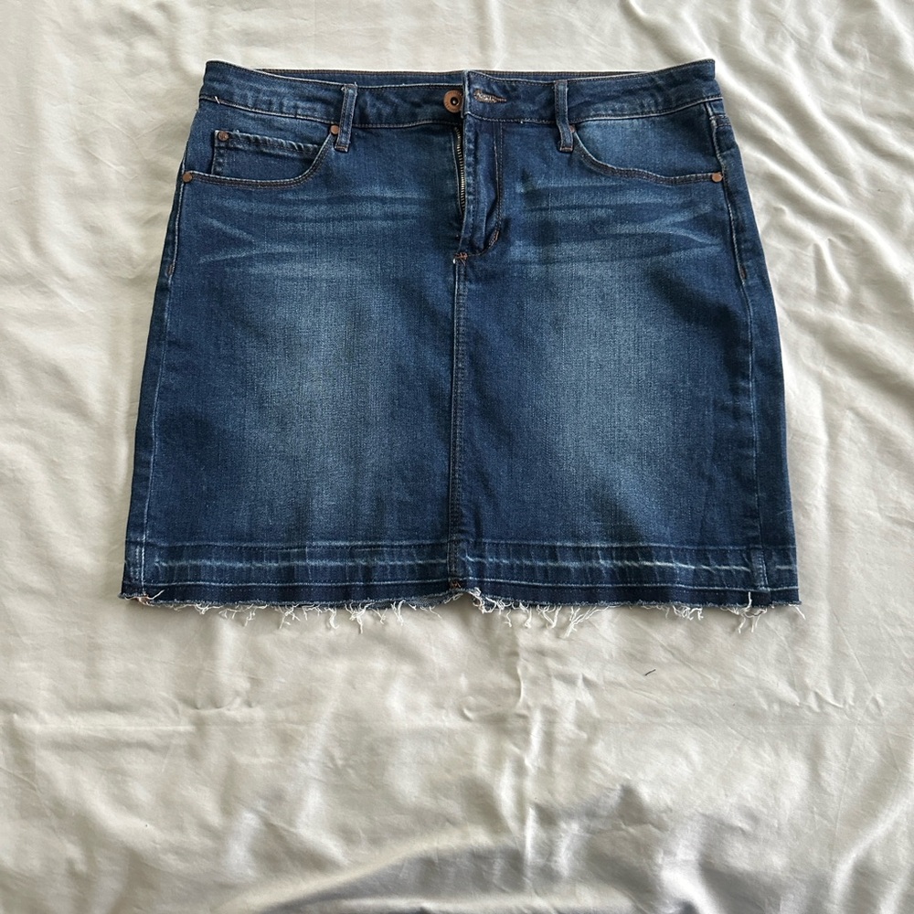 Articles Of Society Dark Blue Denim Pencil Skirt Size 30